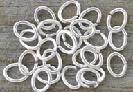 Biżuteria - akcesoria - [301003] Ogniwko otwarte 4*3mm kolor srebrny 50szt - miniaturka - grafika 1