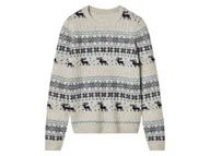 Swetry dla chłopców - pepperts!® Sweter świąteczny dla dzieci (146/152, Beżowy) - miniaturka - grafika 1