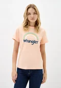 Koszulki i topy damskie - WRANGLER REGULAR TEE PALE PEACH 112354855 XXL - Wrangler - miniaturka - grafika 1