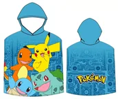 Okrycia kąpielowe dla dzieci - Ponczo ręcznik POKEMON dla dzieci 50 x 100 kaptur - miniaturka - grafika 1