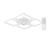 Lampy sufitowe - Top Light - LED Ściemnialny żyrandol natynkowy 4xLED/16,25W/230V czworokątny biały + pilot - miniaturka - grafika 1