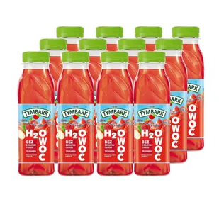 Tymbark H2Owoc Truskawka 300ml x 12szt - Soki i napoje niegazowane - miniaturka - grafika 1