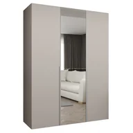 Szafy - Szafa uchylna z lustrem garderoba z cichym domykiem ubraniowa z półkami ALICANTE 2 150 głębokość 52 cm wysokość 202 cm - miniaturka - grafika 1