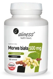 MEDICALINE Morwa Biała z cynamonowcem i chromem 180tab - Leki dla diabetyków - miniaturka - grafika 1