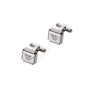 Emporio Armani Męskie spinki do mankietów ze stali nierdzewnej, EGS2917040, jeden rozmiar, Stal nierdzewna, No Gemstone - Spinki do mankietów i krawatów - miniaturka - grafika 1
