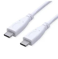 Kable USB - VALUE Kabel USB 3.2 Gen 2, PD Power Delivery 20V5A, z Emark, C-C, M/M, biały, 1 m - miniaturka - grafika 1