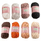 Pasmanteria - ZESTAW WŁÓCZEK BAWEŁNIANYCH WŁÓCZKI NICI 8 SZT - miniaturka - grafika 1