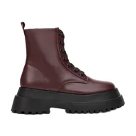 Botki damskie - Vices 8607-453-w.red czerwone - miniaturka - grafika 1