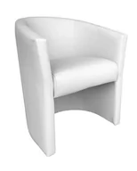 Fotele - ATOS Fotel CLUB Eco skóra D10 biały - miniaturka - grafika 1