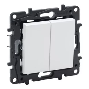 Niloe Step biały łącznik schodowy podwójny - Wyłączniki światła i elektryczne Niloe Step biały łącznik schodowy podwójny - Wyłączniki światła i elektryczne - miniaturka - grafika 1