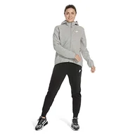 Spodnie damskie - Nike damskie spodnie sportowe W Nsw Tch Flc Pants czarny czarny/biały X-L - miniaturka - grafika 1