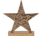 Ozdoby bożonarodzeniowe - Eglo 427115 - Świąteczna dekoracja BALIGUIAN 21x20,5 cm Gwiazda/złoty - miniaturka - grafika 1