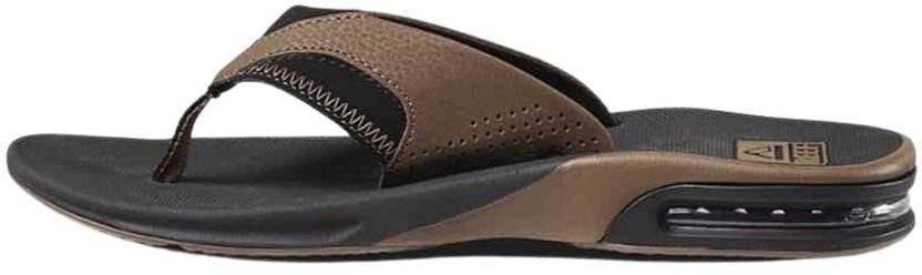 Reef M'S Fanning, black and tan, 45 us 12