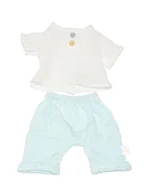 Akcesoria dla lalek - Miniland Ubranko "Sea" w kolorze biało-miętowym dla lalki - 3+ - miniaturka - grafika 1