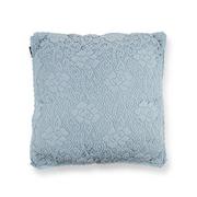 Poduszki dekoracyjne - Unique Living Poduszka Unique Living Ariane Koronka 45x45 cm niebieska - miniaturka - grafika 1