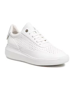Sneakersy damskie - Geox Sneakersy D Rubidia C D15APC 00085 C1000 Biały - grafika 1