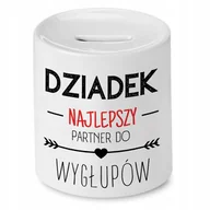 Skarbonki - SKARBONKA DZIEŃ DZIADKA NAJLEPSZY PARTNER z Nadrukiem ze Zdjęciem - miniaturka - grafika 1