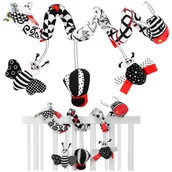 Pościel dla dzieci - ZAWIESZKA Spirala do wózka łóżeczka grzechotki gryzak sprężyna zawieszki niemowlaka - miniaturka - grafika 1