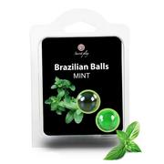 Masaż erotyczny - Secret Play Secret Play Brazilian Balls Mint 2 pack - miniaturka - grafika 1
