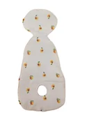 Akcesoria do fotelików - Wkładka antypotowa do fotelika 0-6 mc muślinowa Brzoskwinie - miniaturka - grafika 1