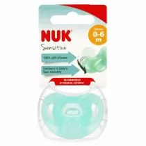 Nuk Smoczek uspokajający silikonowy 0-6m Sensitive 10729139 - Smoczki uspokajające - miniaturka - grafika 1