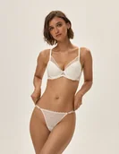 Komplety bielizny - Majtki stringi Oprah - kremowy L - miniaturka - grafika 1