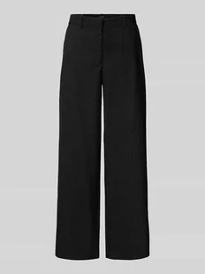 Spodnie szerokie z dodatkiem wiskozy model ‘UNNA’ - Spodnie damskie - miniaturka - grafika 1