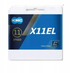 KMC łańcuch X11EL Black Tech 1/2 x 11/128, 118 ogniw, 5,65 mm, 11-rzędowy (1 sztuka) (BX11ELB18) - Narzędzia rowerowe - miniaturka - grafika 2