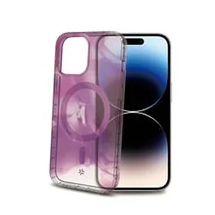 Celly Etui na telefon komórkowy iPhone 15 Pro Fioletowy Przezroczysty - Etui i futerały do telefonów - miniaturka - grafika 1
