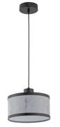 Lampy sufitowe - Glory lampa wisząca 1-punktowa czarna/szary 40518 - miniaturka - grafika 1