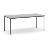 Stoły - B2B Partner Stół do jadalni 1800 x 800 mm, blat szary, nogi ciemnoszare 555705 - miniaturka - grafika 1