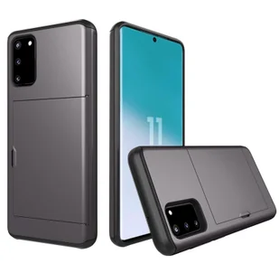 Etui do Samsung Galaxy S20 6,2 cala z gniazdem na kartę Obudowa wstrząsoodporna szara - Etui i futerały do telefonów - miniaturka - grafika 1