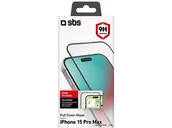 Szkła hartowane na telefon - Szkło ochronne SBS Full Cover Glass do Apple iPhone 15 Pro Max - miniaturka - grafika 1