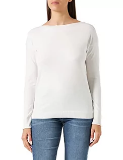 Bluzy damskie - Sisley Damska bluza L/S 14ETM1A48, biała 074, M, Biały 074, M - grafika 1