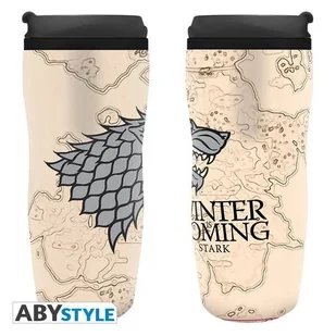 ABYstyle Game of Thrones House Stark - Winter Is Coming bidon wielokolorowy, STANDARD - Shakery i bidony sportowe - miniaturka - grafika 2