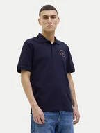 Koszulki męskie - Jack&Jones Polo Simon 12269299 Granatowy Regular Fit - miniaturka - grafika 1