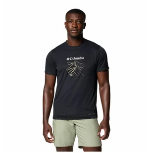 Koszulka męska Columbia Zero Rules™ Light Short sleeve Graphic Crew Rozmiar: XL / Kolor: czarny/brązowy - Koszulki sportowe męskie - miniaturka - grafika 1