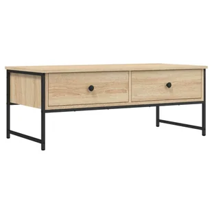 vidaXL Stolik kawowy dąb sonoma 101x49x39,5 cm materiał drewnopochodny - Ławy i stoliki kawowe vidaXL Stolik kawowy dąb sonoma 101x49x39,5 cm materiał drewnopochodny - Ławy i stoliki kawowe - miniaturka - grafika 1