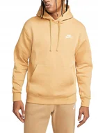 Bluzy męskie - Bluza Męska Żółta z kapturem Nike Club Fleece BV2654-722 r. XXL - miniaturka - grafika 1