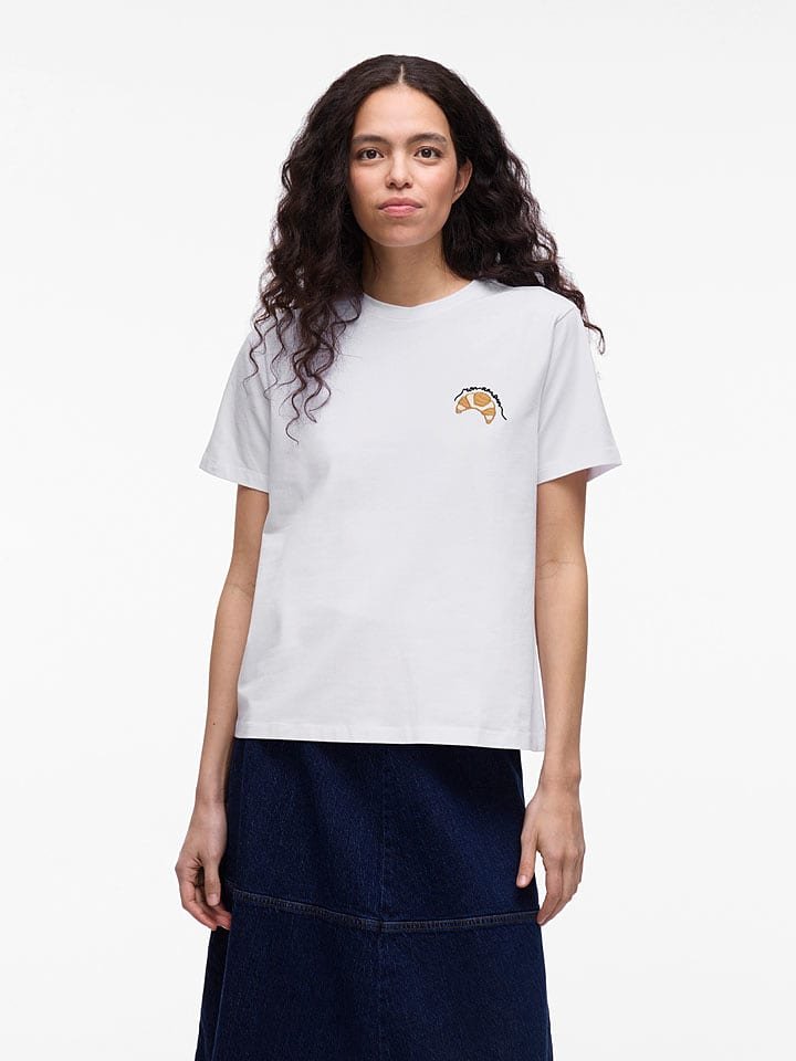 Vila Koszulka w kolorze białym