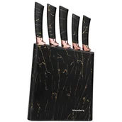Noże kuchenne - ZESTAW 5 NOŻY KUCHENNYCH W BLOKU KLAUSBERG KB-7768 - miniaturka - grafika 1