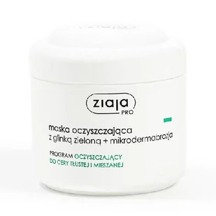 Ziaja Pro maska oczyszczająca z glinką zieloną + mikrodermabrazja 250ml - Maseczki do twarzy - miniaturka - grafika 1