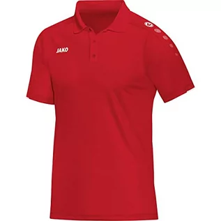 Koszulki męskie - JAKO Classico męski polo, czerwony, L - grafika 1