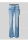 Spodnie damskie - Jeansy o kroju slim fit z mieszanki bawełny - Pepe Jeans - miniaturka - grafika 1