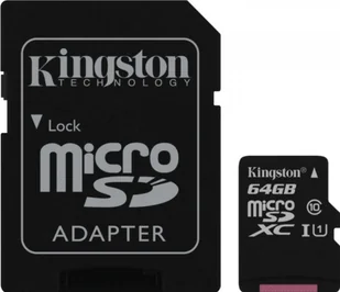 Kingston Micro SD Class 10 Gen2 + adapter 64GB (SDC10G2/64GB) - Karty pamięci - miniaturka - grafika 2