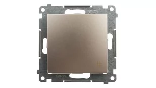 LEDart krzyżowy złoty metalik DW7.01/44 Kontakt Simon54 - Wyłączniki światła i elektryczne - miniaturka - grafika 1