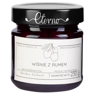 Eterno Konfitura wiśnie z rumem Eterno 230g 694B-94374 - Konfitury, marmolady, powidła - miniaturka - grafika 1