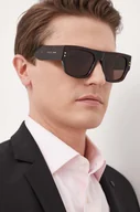 Okulary przeciwsłoneczne - Gucci okulary przeciwsłoneczne męskie kolor brązowy - miniaturka - grafika 1