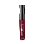Szminki - Rimmel STAY MATTE - LIQUID LIP COLOUR - Pomadka w płynie - 810 RIMMLPPL-WPL-06 - miniaturka - grafika 1