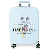 Walizki - Disney Mickey Happiness Walizka kabinowa Niebieski 40x55x20 cms Twarde ABS Zamknięcie TSA Wbudowany 37L 2,74 kg 4 koła Bagaż ręczny, niebieski, Maleta, Walizka kabinowa - miniaturka - grafika 1